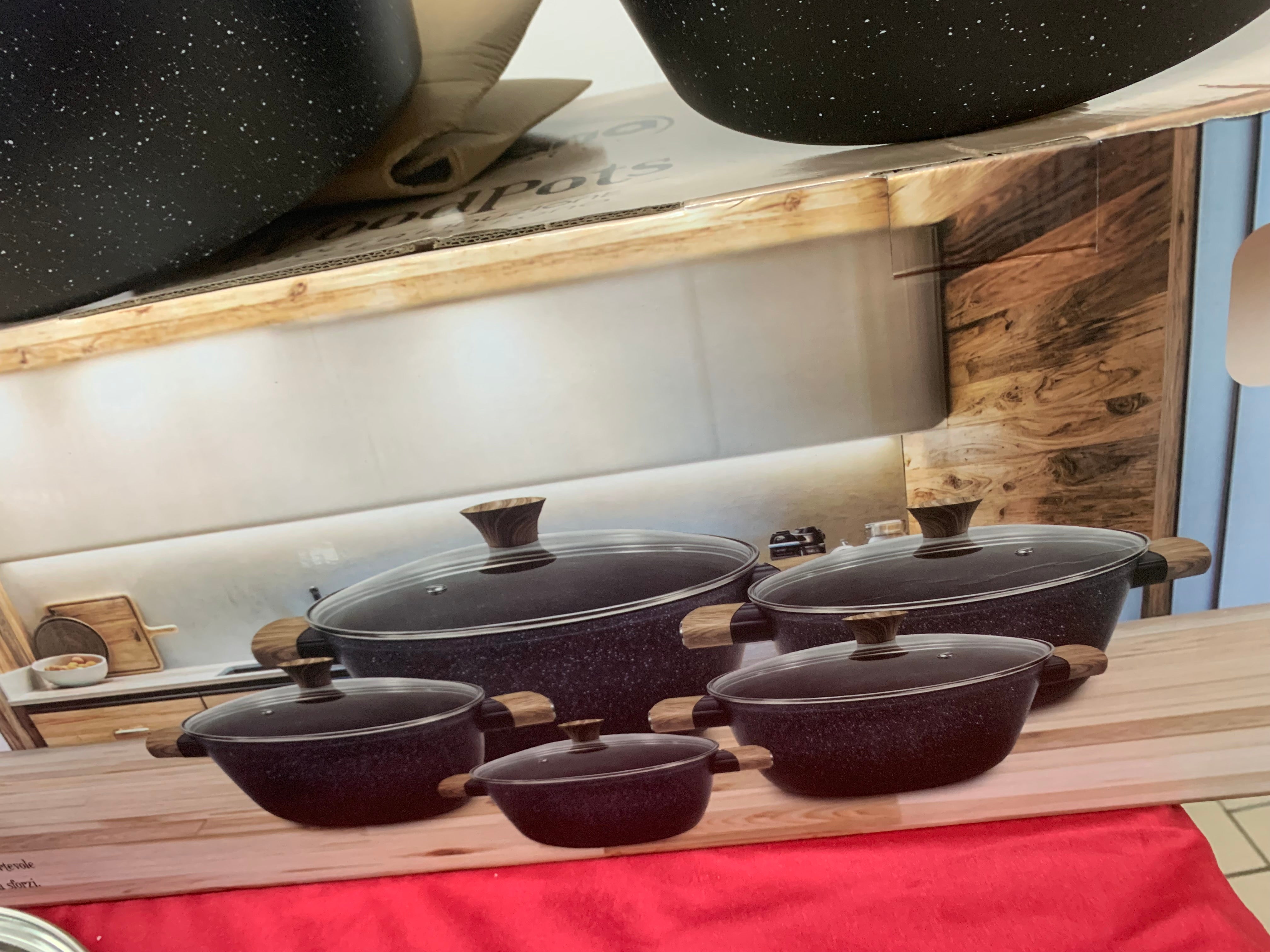 Set 10 Pezzi Casseruole Bavaria – 28cm , 26 cm, 24 cm ,22 cm ,20 cm