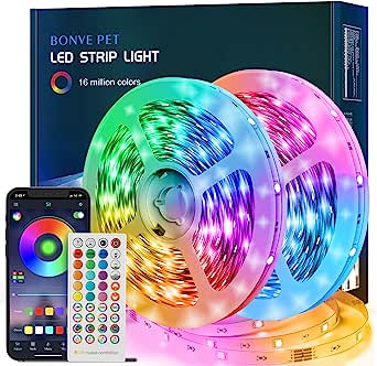5M RGB-LED-Streifen mit Fernbedienung inklusive und App