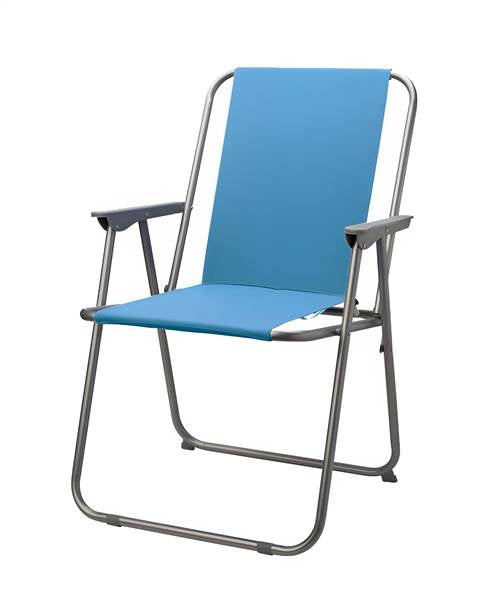 Sedia Pieghevole Salvaspazio In Acciaio E Tessuto Resistente Multiuso