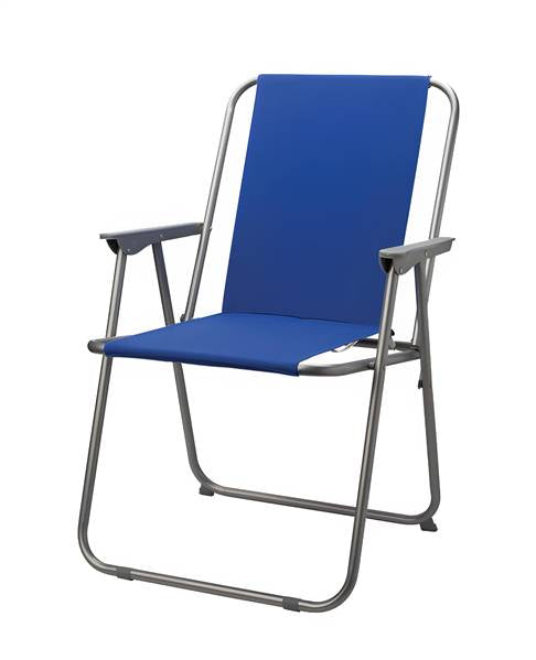 Sedia Pieghevole Salvaspazio In Acciaio E Tessuto Resistente Multiuso