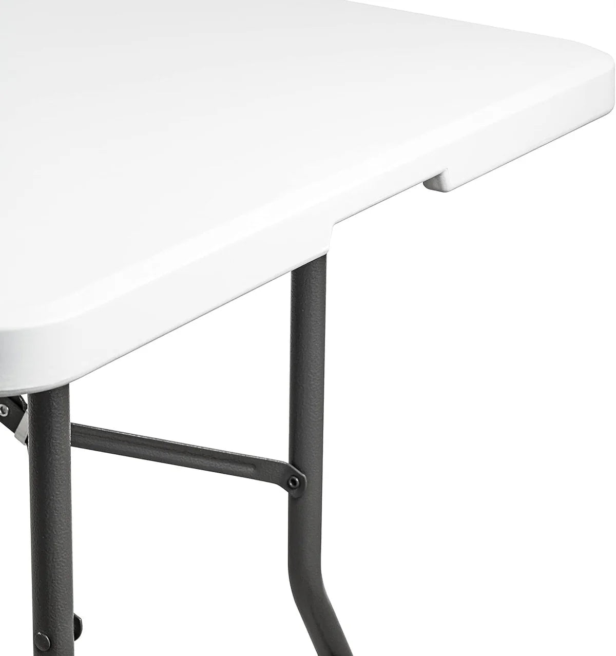 Tavolo Pieghevole Portatile salvaspazio 180x75x74 cm (Bianco)