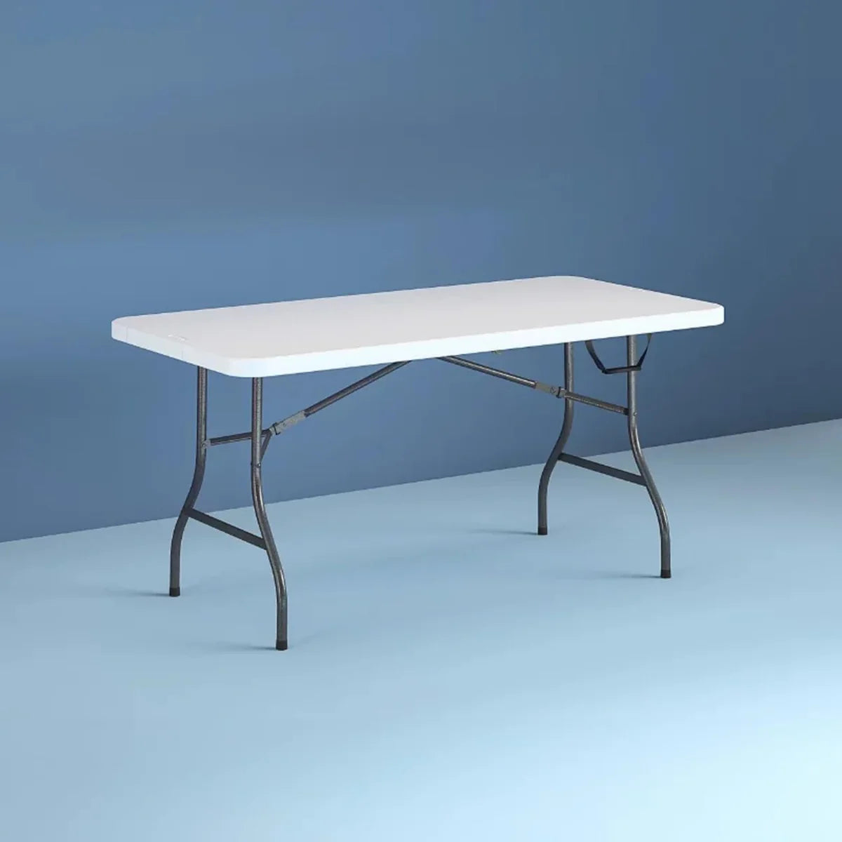 Tavolo Pieghevole Portatile salvaspazio 180x75x74 cm (Bianco)