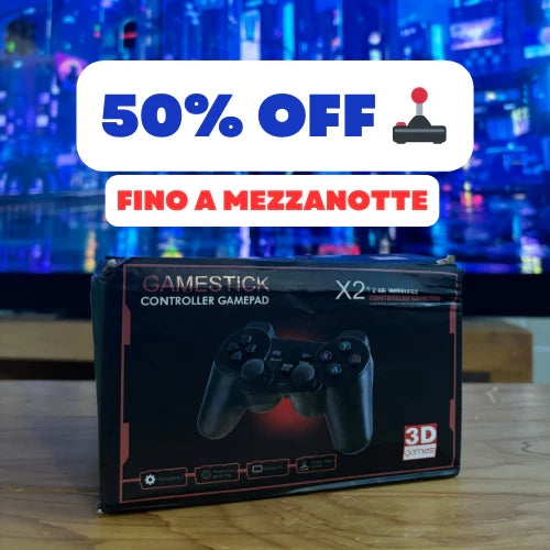 Game Stick Retrò con oltre 35000 giochi 128 Gb con 2 Joystick