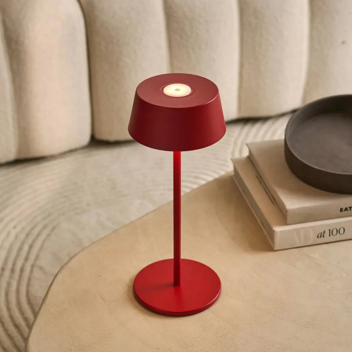 Lampada da tavolo ricaricabile – design wireless con dimmer, 3 livelli di luce e fino a 120 ore di autonomia luminosa