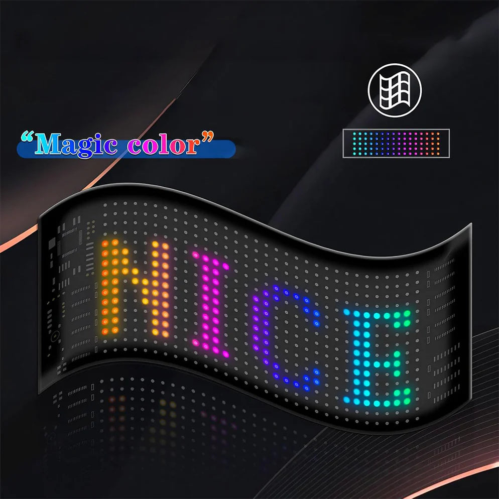 Pannello LED Scorrevole RGB Bluetooth Programmabile con App