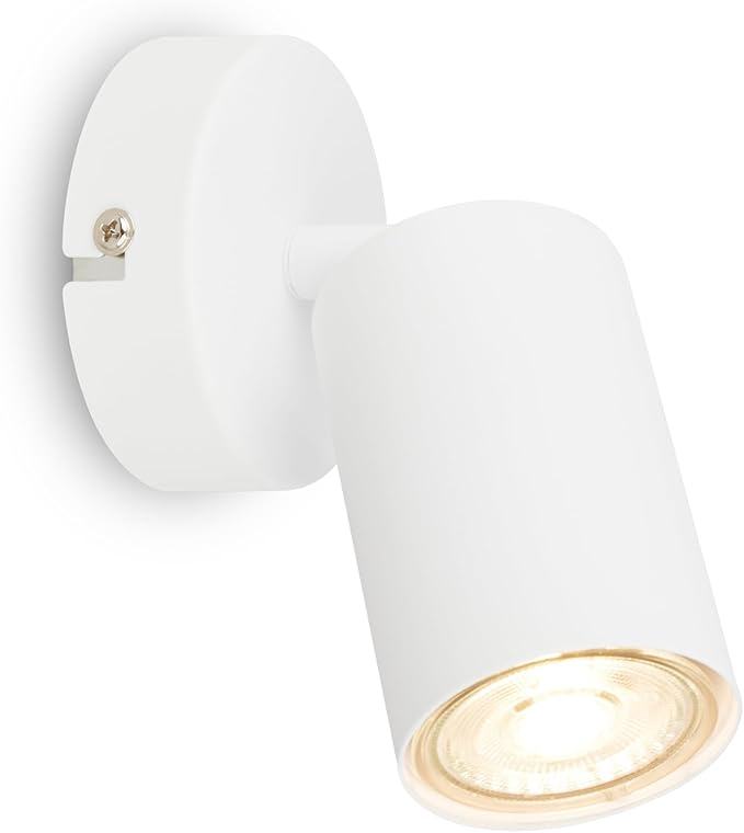 Lampada da parete orientabile per interni, attacco GU10, max. 9 W,