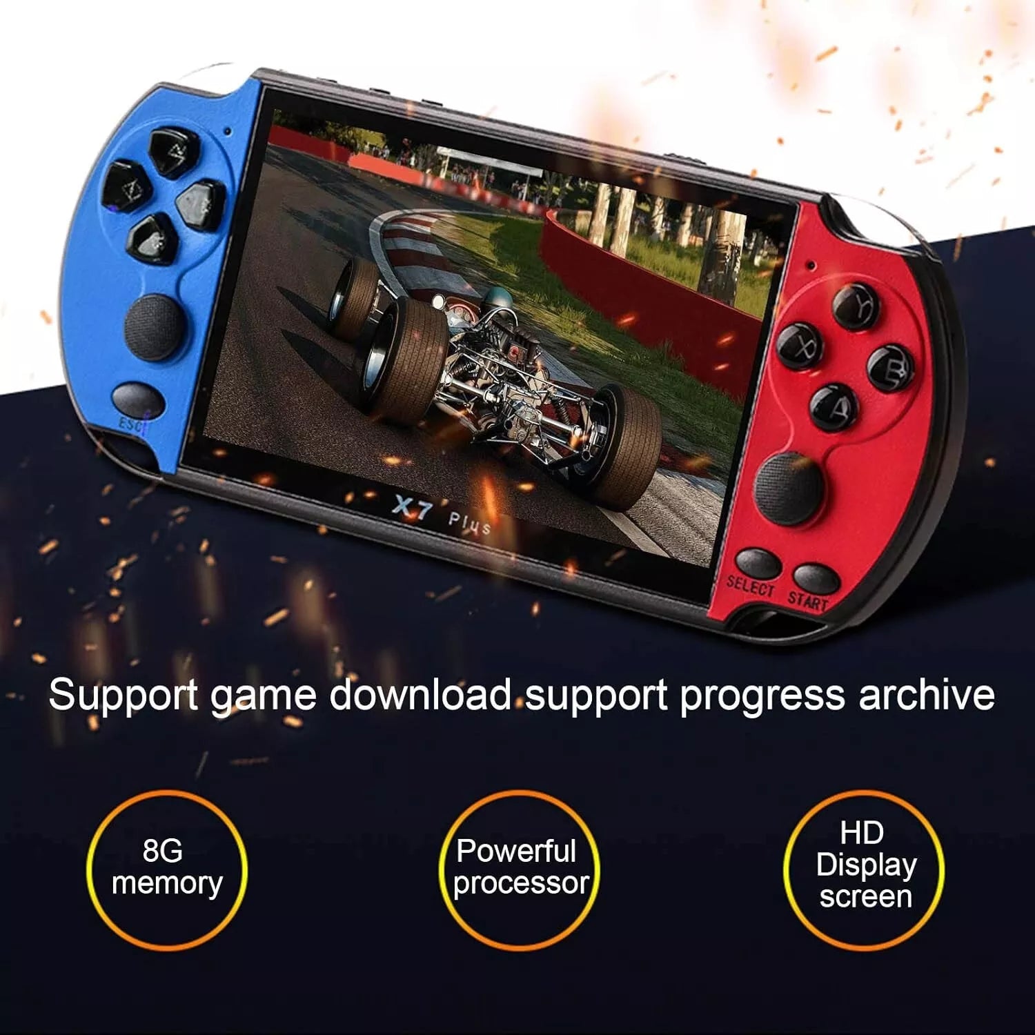 PSP CONSOLE 🕹️ Plus 35000 Giochi 👇 schermo 7 pollici 4k 128 Gb