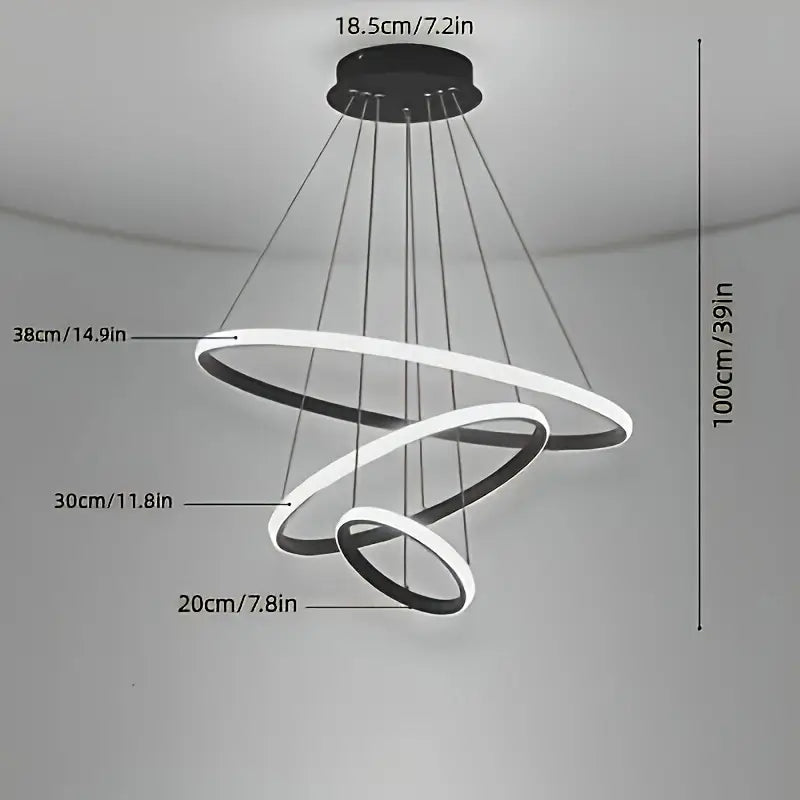 Lampada a Sospensione LED Moderna, 72 Kw