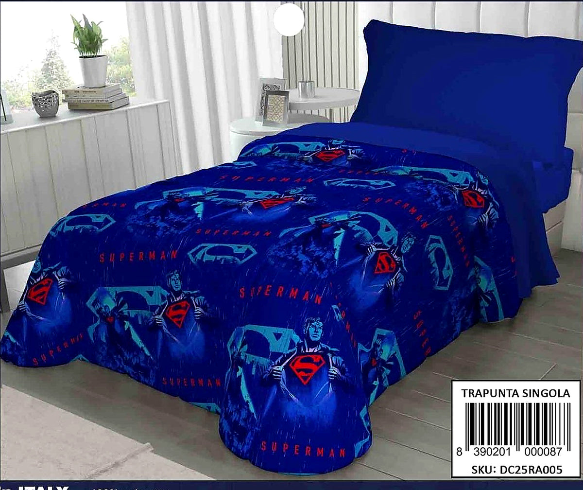 Trapunta Singola Made in Italy – Stampe Batman, Superman, Looney Tunes e Harry Potter