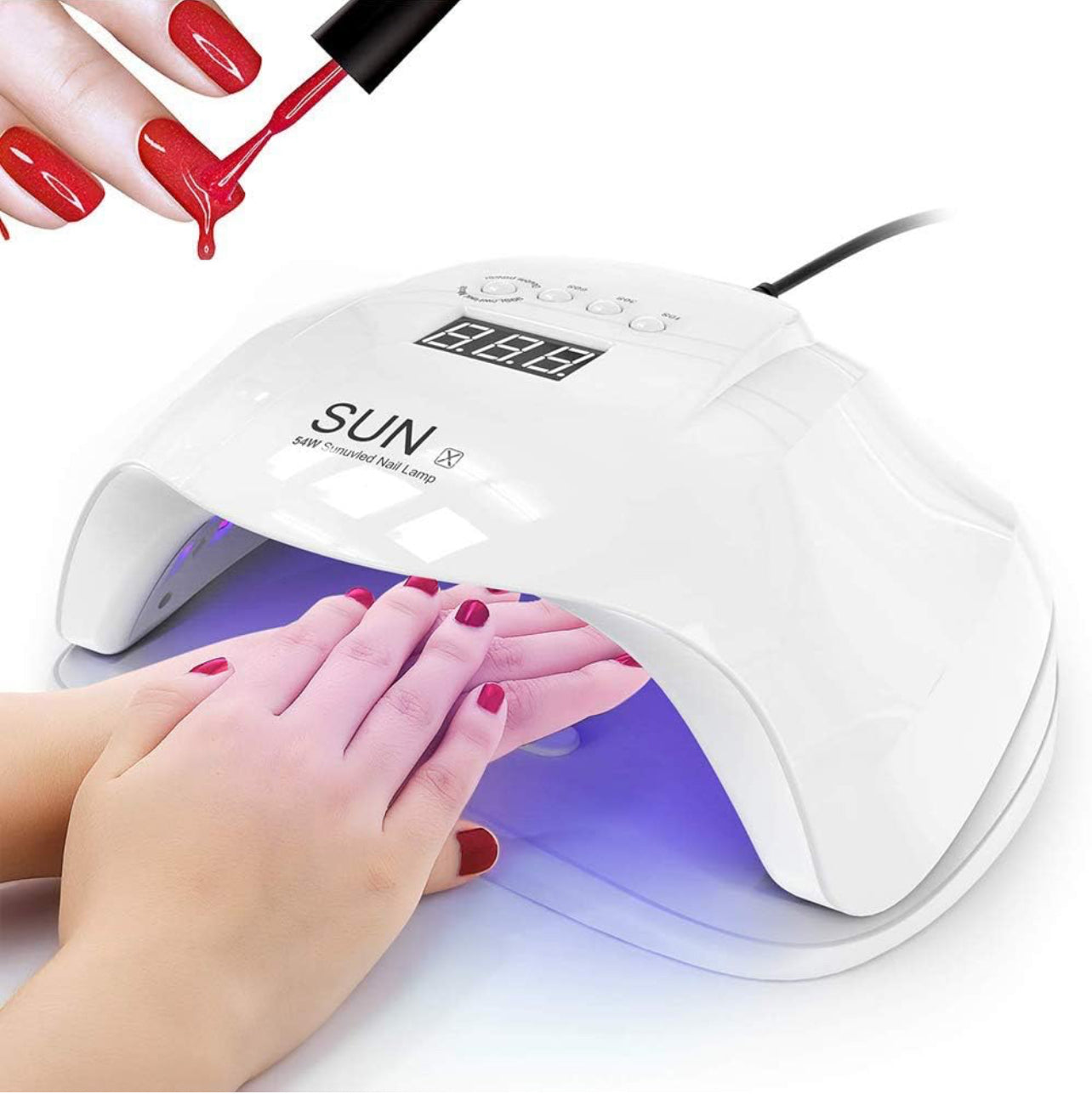 54W UV LED Nail Lamp for UV Gel Professional Nail Lamp for Manicure and Pedicure Oven