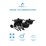 Set casseruole 11 Pezzi bavaria 20 24 28 cm