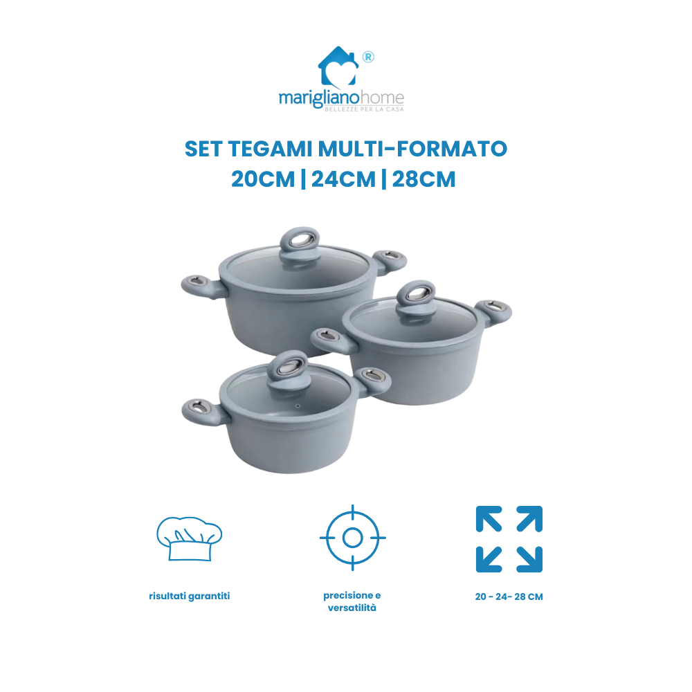 Set Tegami Multi-Formato 20-24-28 cm per Progetti di Precisione e Versatilità Ideale per Varie Esigenze con Dimensioni Versatili e Flessibilità