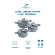 Set Tegami Multi-Formato 20-24-28 cm per Progetti di Precisione e Versatilità Ideale per Varie Esigenze con Dimensioni Versatili e Flessibilità
