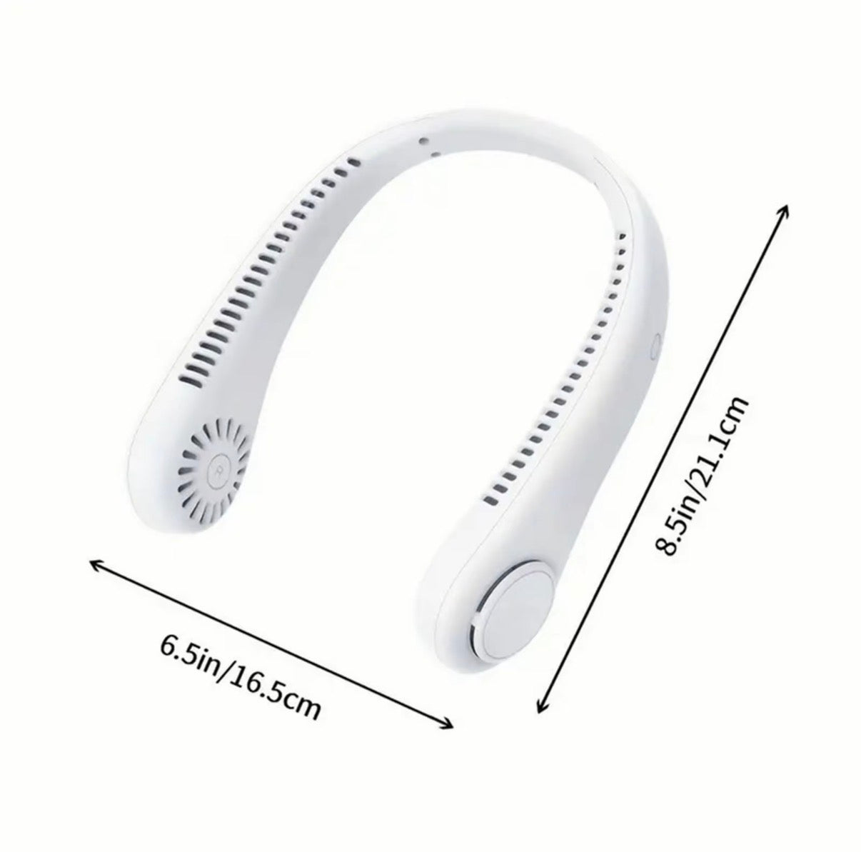 Ventilatore da collo portatile, ventilatore senza pale a mani libere, 3 velocità, ventilatore personale indossabile alimentato a batteria, ventilatore ricaricabile via USB per uso interno ed esterno, regali di compleanno per uomini, donne, mamma e papà