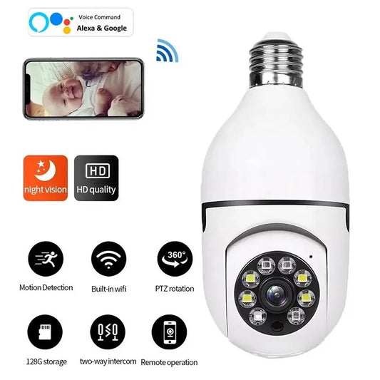 Security bulb camera