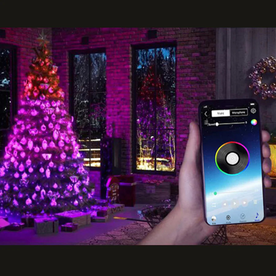 Color Christmas bluetooth RGB Christmas lights 10 meters with app