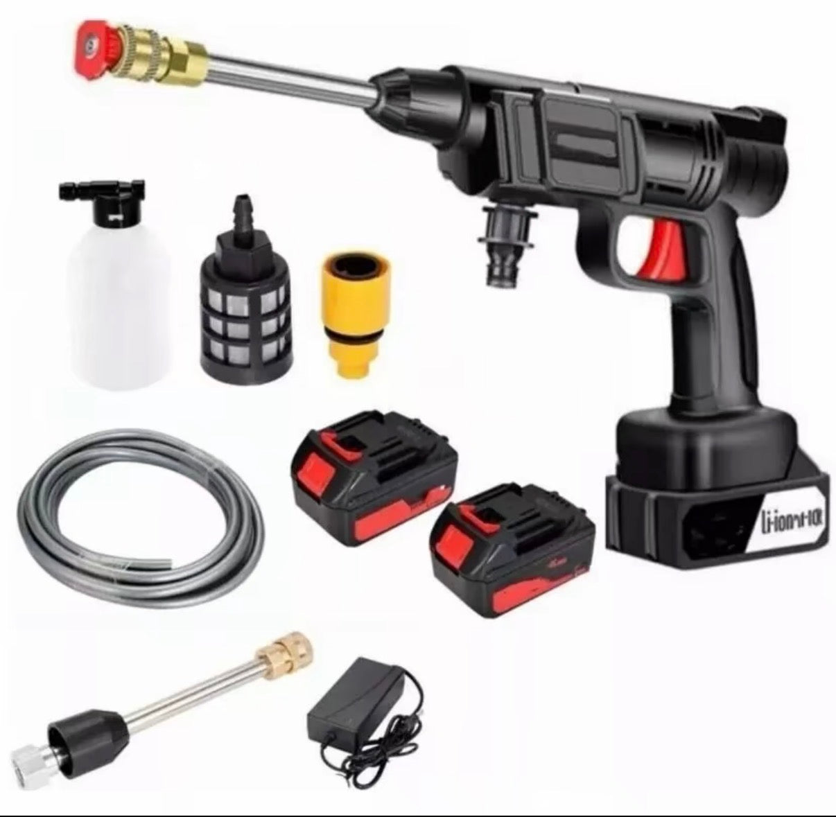 DROPULITRICE PROFESSIONALE CON PRESSIONE CON DOPPIA BATTERIA 48V + VALIGIA