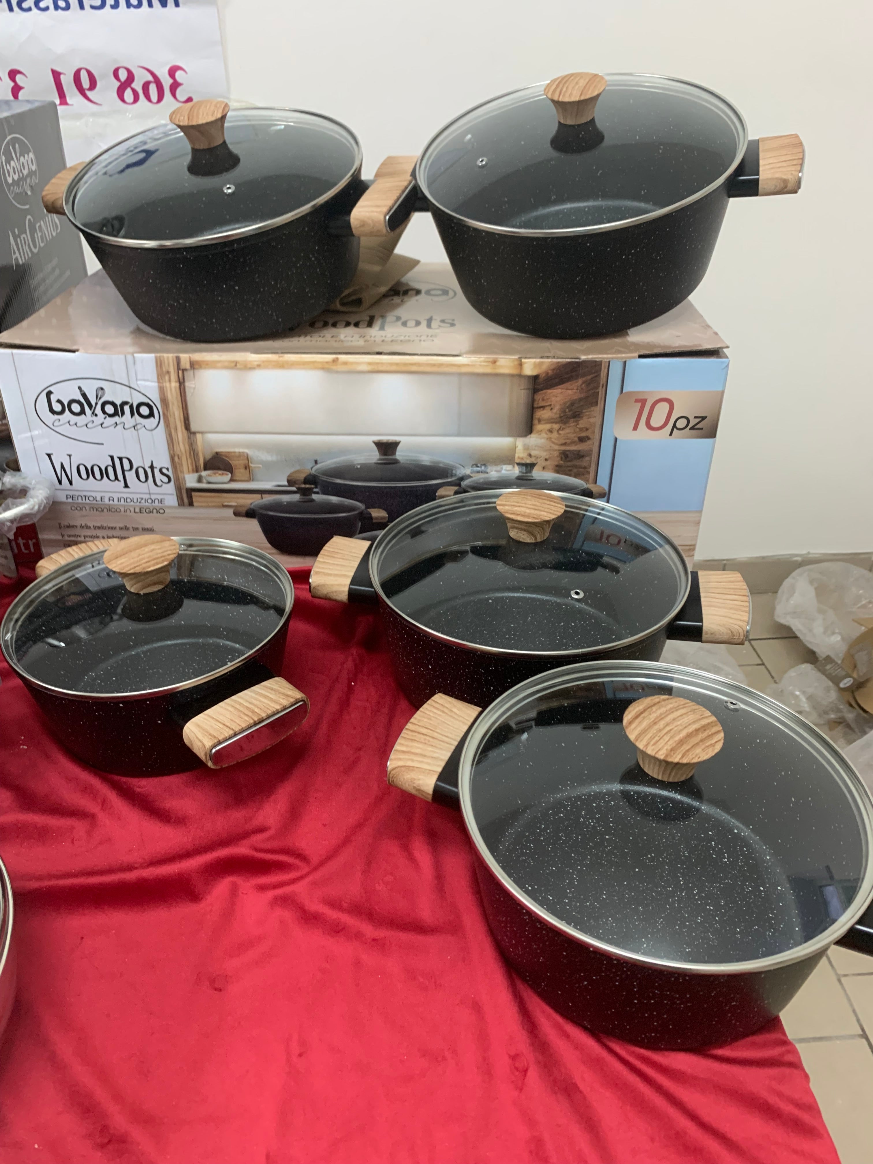 Set 10 Pezzi Casseruole Bavaria – 28cm , 26 cm, 24 cm ,22 cm ,20 cm