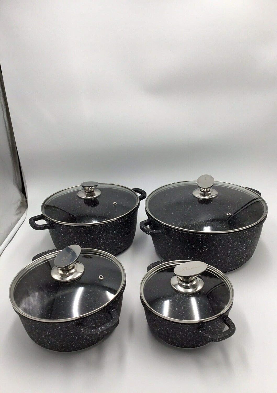 Bavaria in Pietra Lavica Cucina con Eleganza Qualità Batteria A Induzione 20 Pezzi