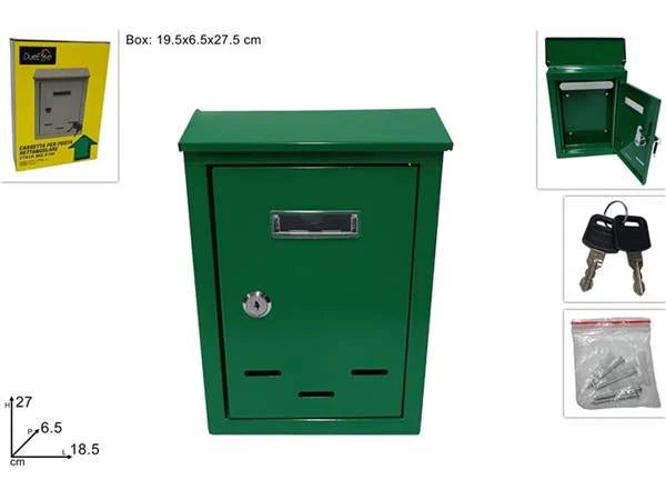 CASSETTA POSTA 27X18,5X6,5 VERDe