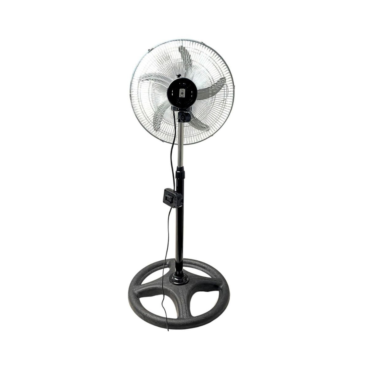 Ventilatore 3 in 1 A Piantana Parete e Tavolo con Pale in Acciaio Utilizzabile a Piantana Indipendente Muro e Parete Tavolo da Appoggio Flusso d'Aria Potente 3 Velocità Selezionabili Silenzioso
