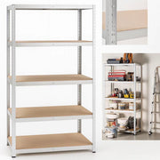 Scaffale a 5 Ripiani 90x40x180cm portata 875Kg