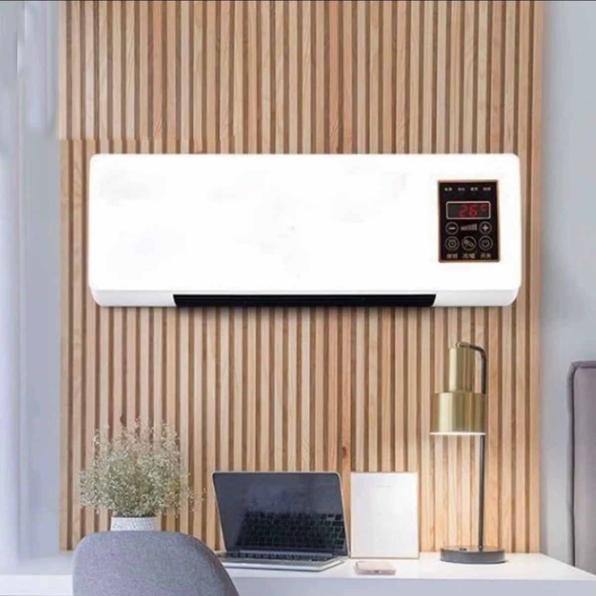 Mini Ventilatore d'Aria A Parete Condizionatore d'Aria Silenzioso riscaldante