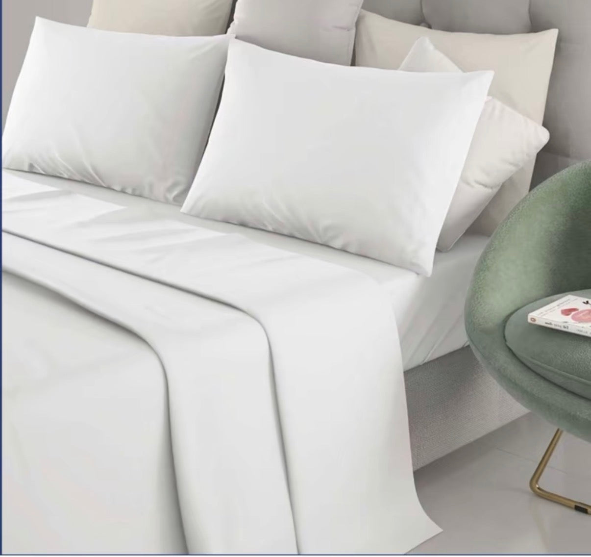 Set Completo Letto Lenzuola Matrimoniali 100 COTONE  Sotto  Angolo Matrimoniale