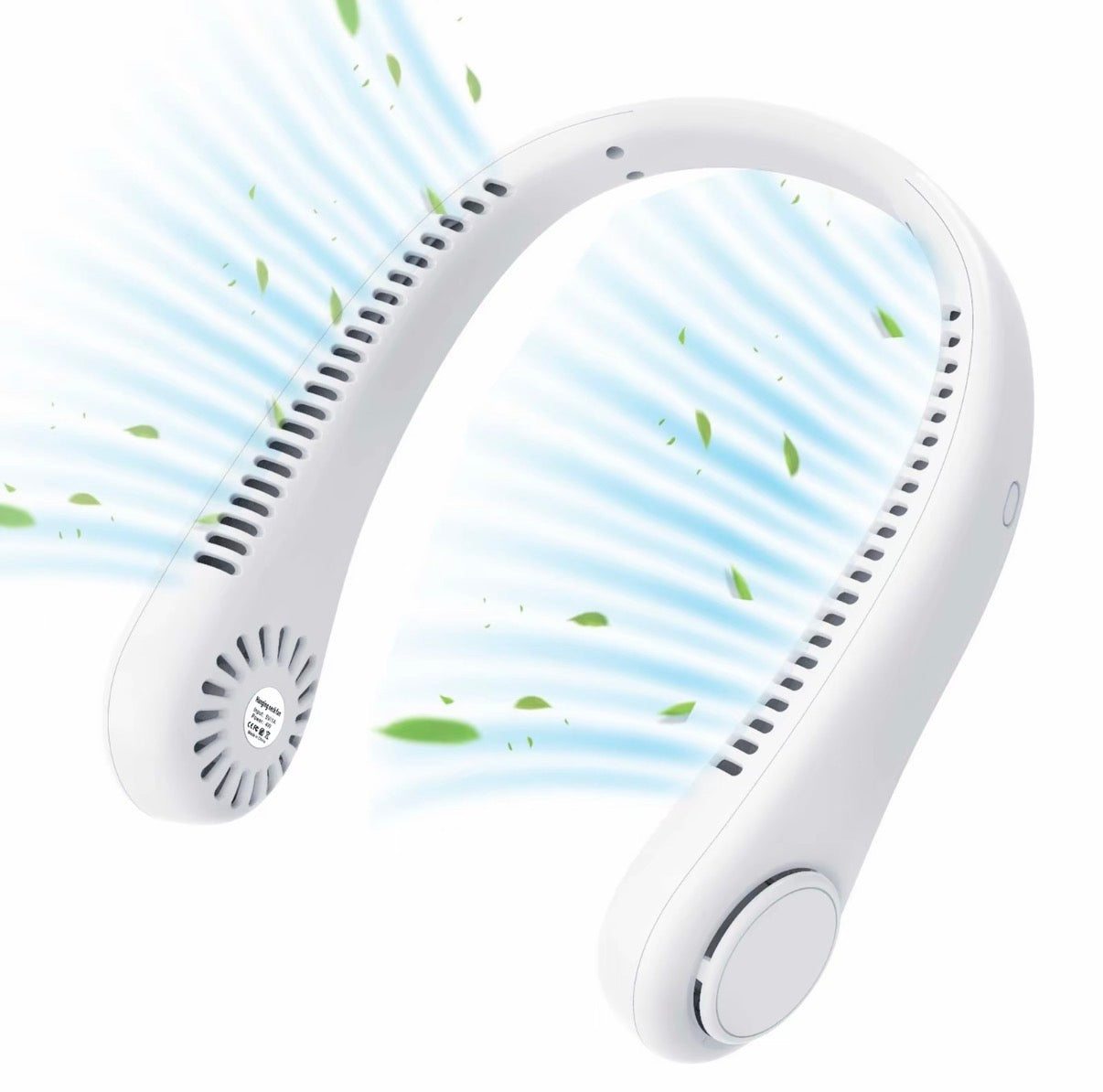 Ventilatore da collo portatile, ventilatore senza pale a mani libere, 3 velocità, ventilatore personale indossabile alimentato a batteria, ventilatore ricaricabile via USB per uso interno ed esterno, regali di compleanno per uomini, donne, mamma e papà