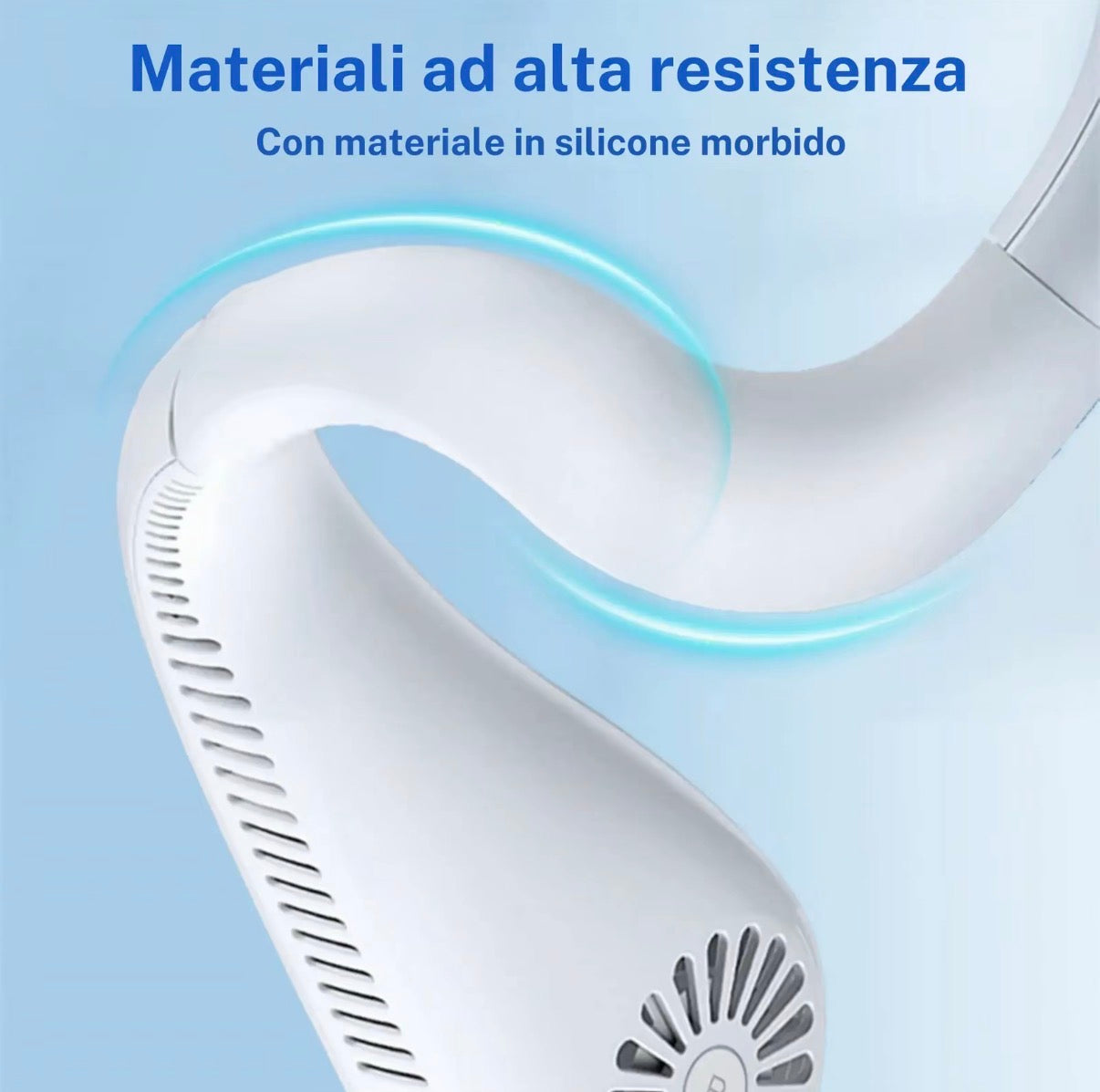 Ventilatore da collo portatile, ventilatore senza pale a mani libere, 3 velocità, ventilatore personale indossabile alimentato a batteria, ventilatore ricaricabile via USB per uso interno ed esterno, regali di compleanno per uomini, donne, mamma e papà