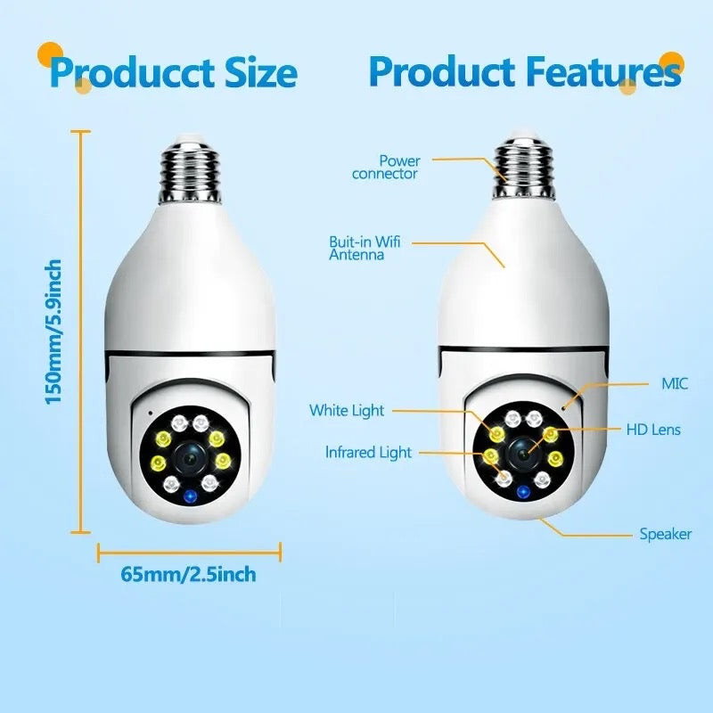 Security bulb camera