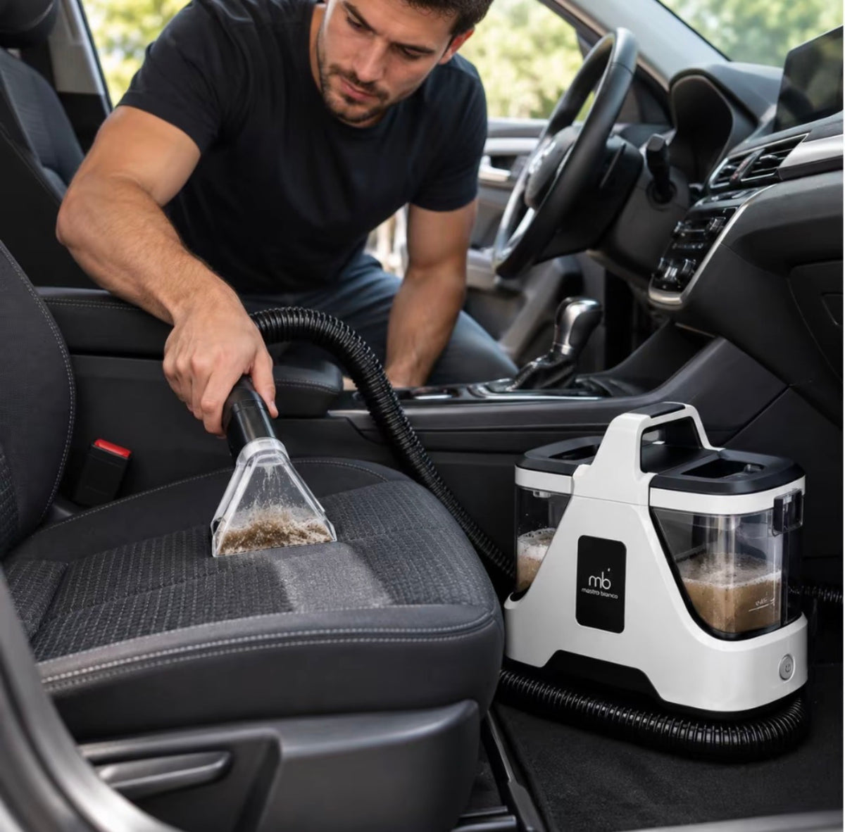 Pulitore ad Iniezione Estrazione per Divani Tappeti Tessuti e Interni Auto con Accessor