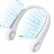 Ventilatore da collo portatile, ventilatore senza pale a mani libere, 3 velocità, ventilatore personale indossabile alimentato a batteria, ventilatore ricaricabile via USB per uso interno ed esterno, regali di compleanno per uomini, donne, mamma e papà