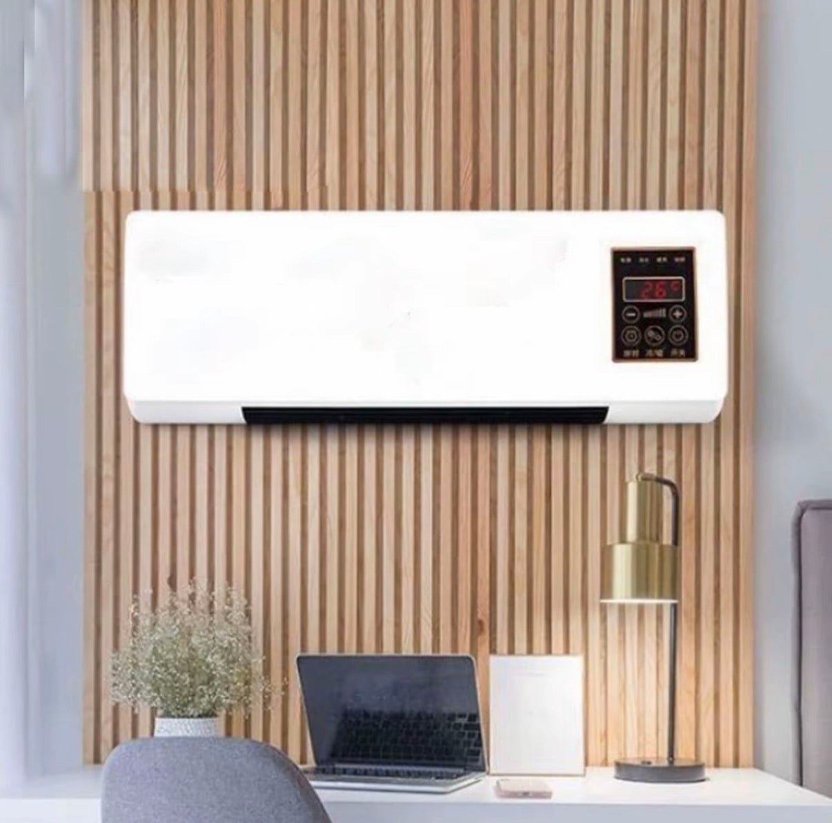 Mini Ventilatore d'Aria A Parete Condizionatore d'Aria Silenzioso riscaldante