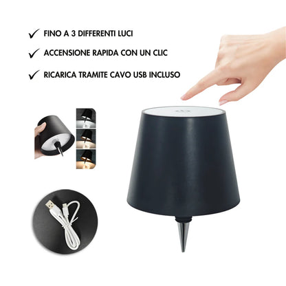 LAMPADA LED PER BOTTIGLIE WIRELESS - ARREDAMENTO MODERNO