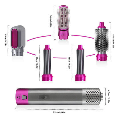 PIASTRA LISCIANTE FONO CAPELLI 5 IN 1 ARRICCIA ASCIUGA LISCIA STIRA RICCI HAIR