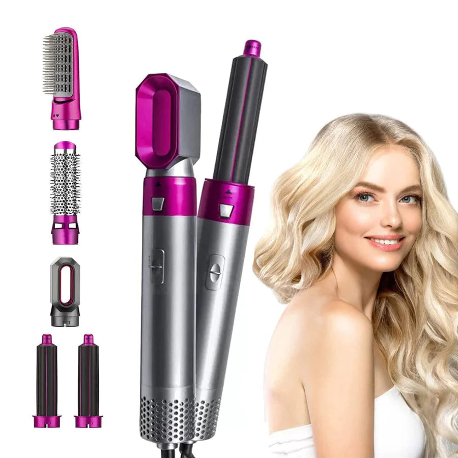 5-in-1-Glättungsplatte ohne Haare, Locken trocken, glatt, streckend lockiges Haar