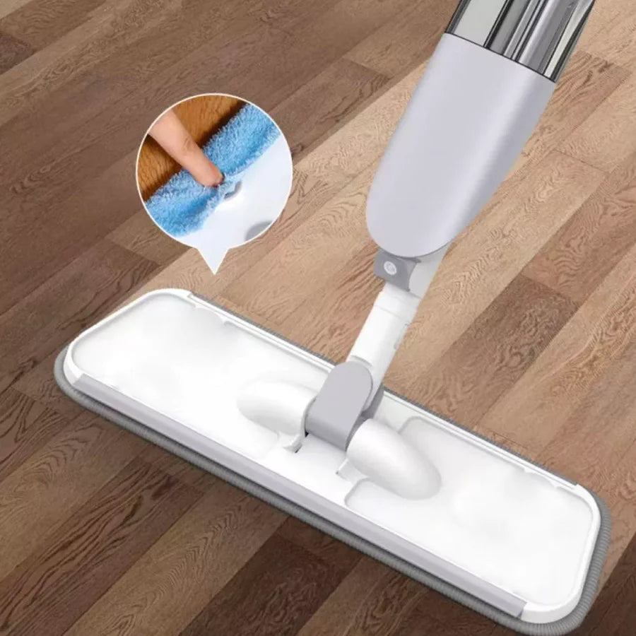 360° floor cleaning broom with 300 ml containers