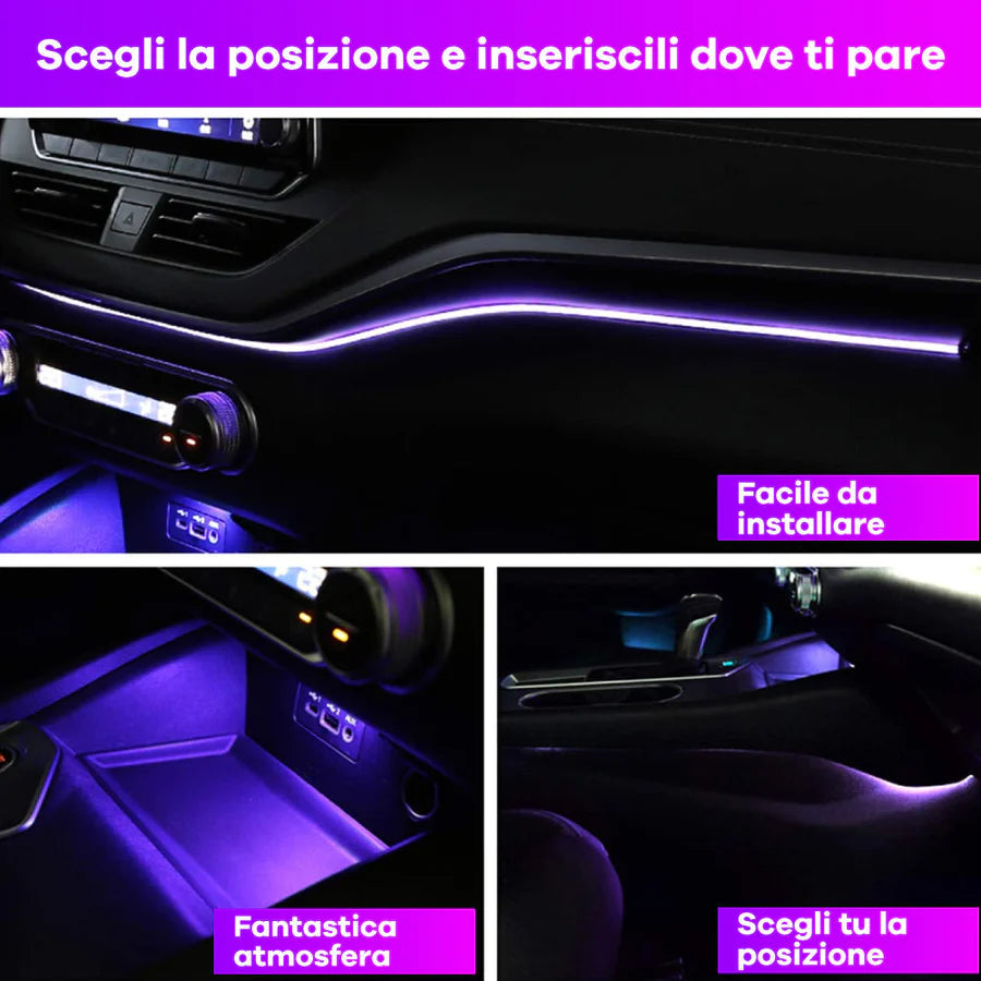 Car Led, LED strip for the interior of your car with APP control