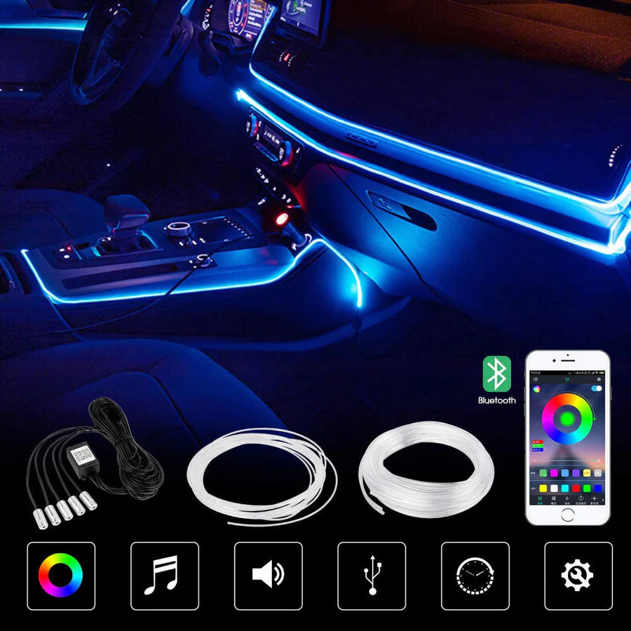 Car Led, LED strip for the interior of your car with APP control