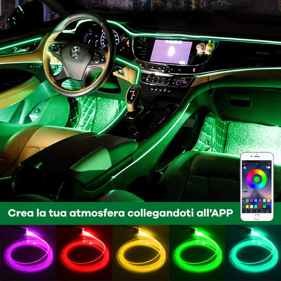 Car Led, striscia led per interni della tua auto con controllo APP