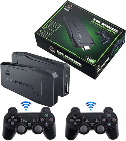 Game Stick Retro-Konsole 10.000 128 GB USB-Spiele mit 2 Joysticks