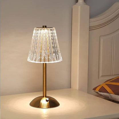 Goldene Touch-Lampe