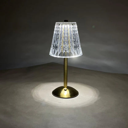 Goldene Touch-Lampe