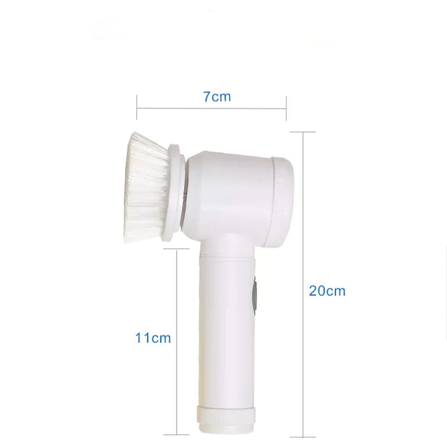 Elektrische rotierende Reinigungsbürste, leistungsstarke Multifunktions-Elektrobürste, elektrische Bürste mit 3 Köpfen, automatisches Reinigungsset für Badewanne, Küche, Fliesen, Fenster, Badewanne…