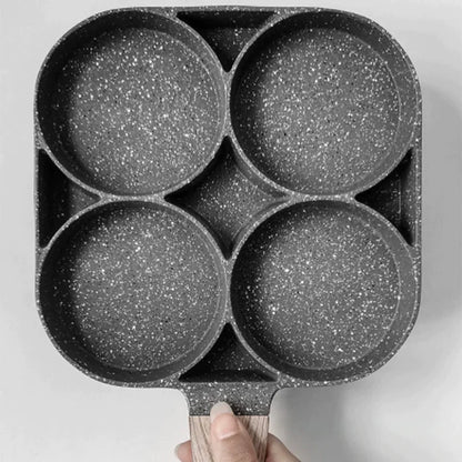 Universal non-stick pan with 4 holes