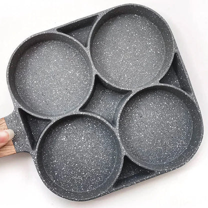 Universal non-stick pan with 4 holes