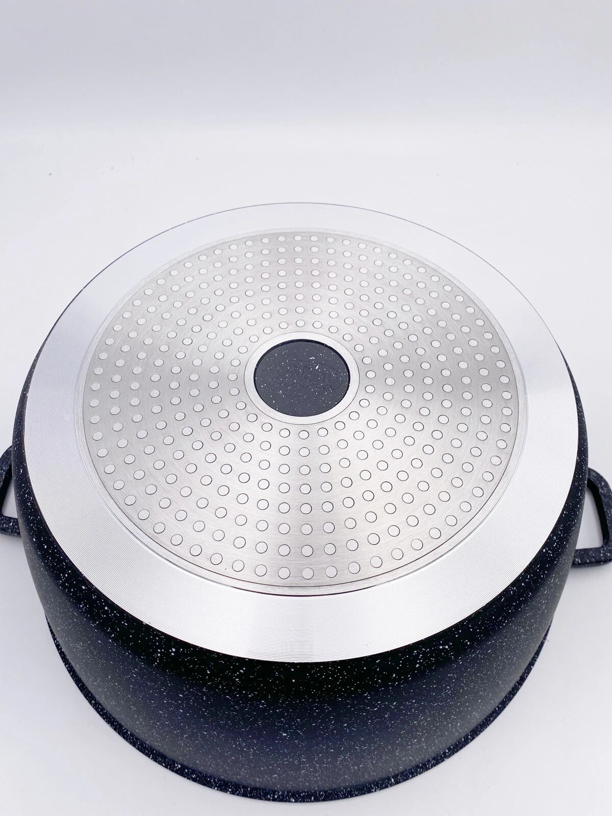 Casseruola 36cm Bavaria In Antiaderente Pietra Con Coperchio In Vetro Induzione