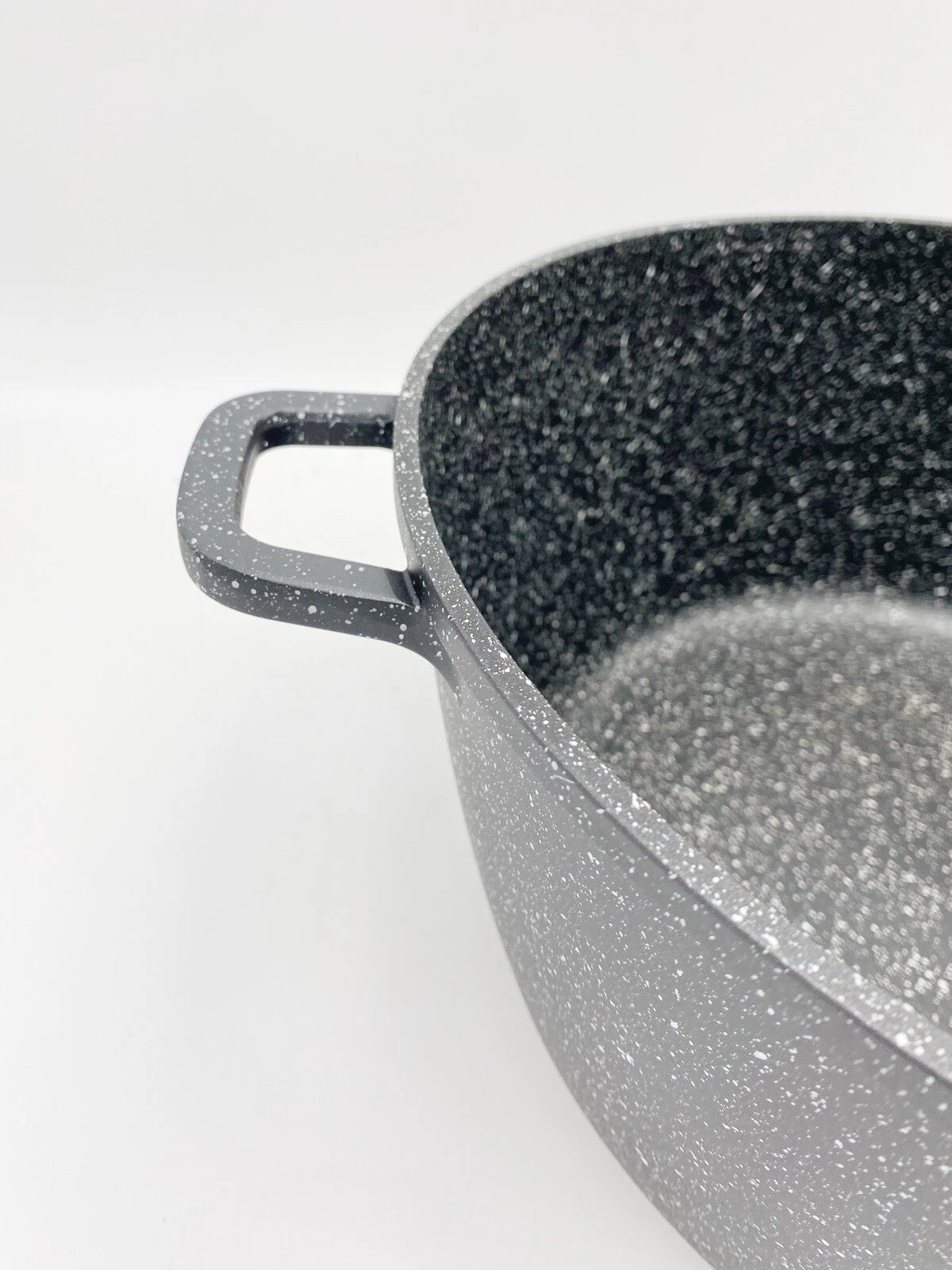 Casseruola 32cm Bavaria In Antiaderente Pietra Con Coperchio In Vetro Induzione