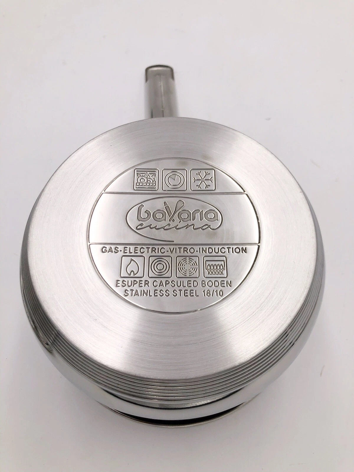 Bavaria Pentole 12 Pezzi Acciaio Inox Induzione Con Coperchi va bene su tutti i tipi di cottura